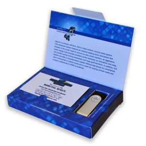 USB Packaging with Business Card Slit & Tuck Tab Closure